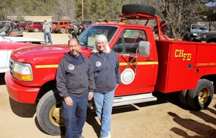Crown King Fire Dept Chief Steve Lombardo and wife Linda  